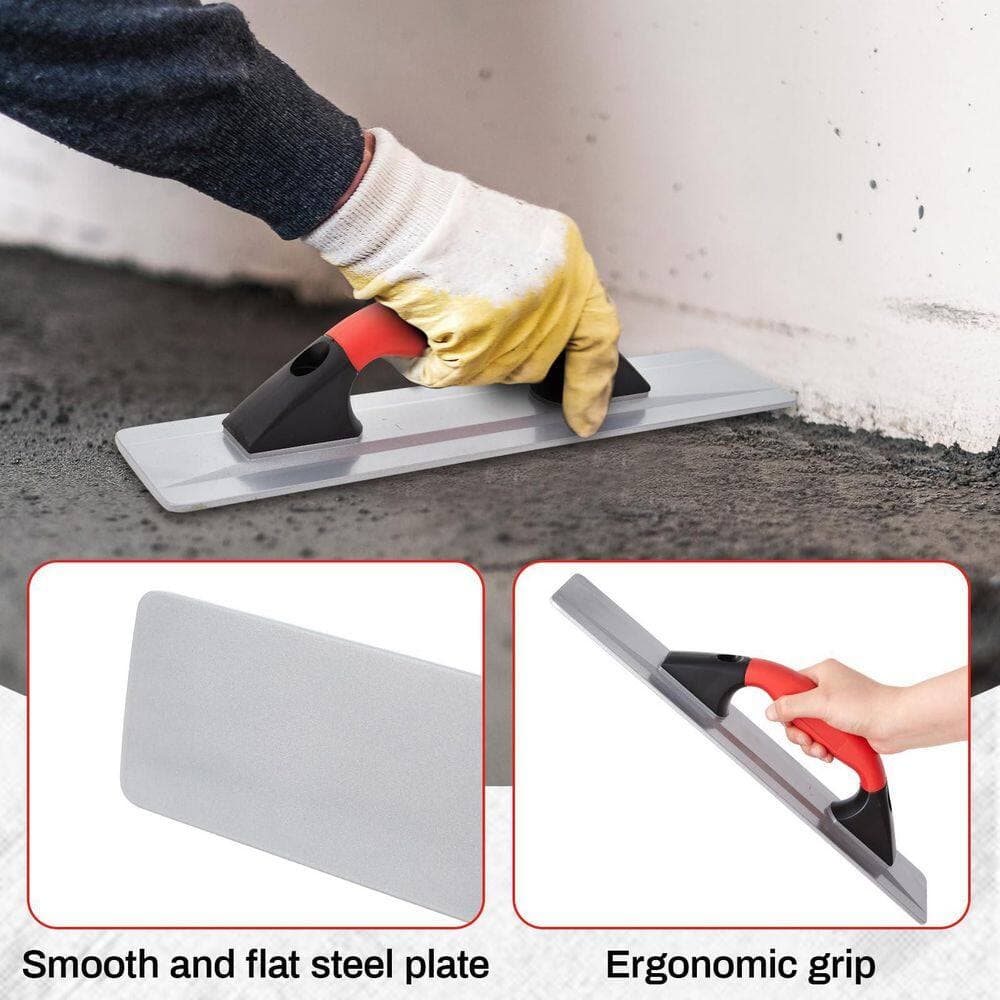 Laybus 4 Pcs Concrete Hand Tools Set Includes Cement Magnesium Hand Float, Pool Trowel, Concrete Finishing Trowel and Tool Bag (3)