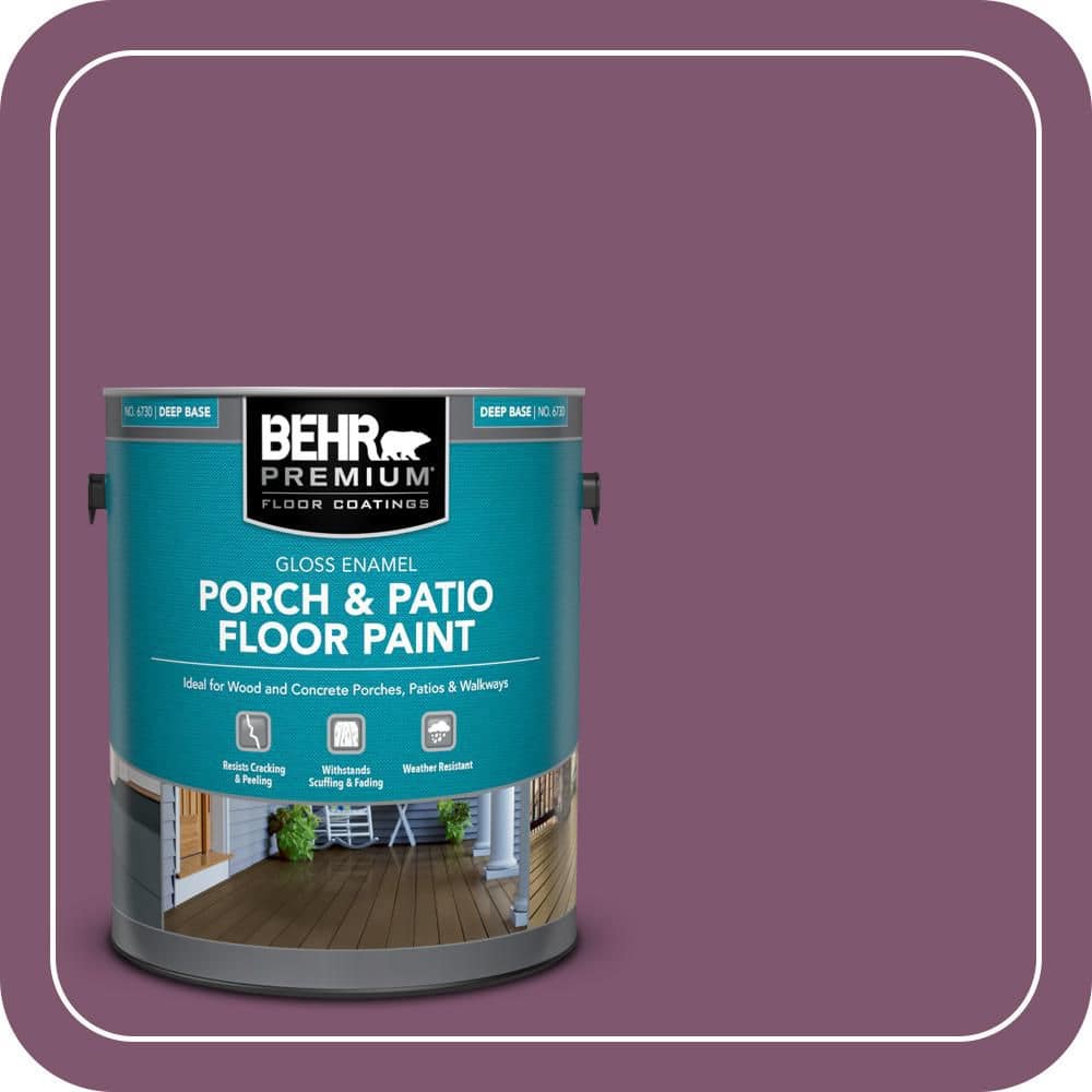 BEHR PREMIUM 1 gal. #M110-7 Euphoric Magenta Gloss Enamel Interior/Exterior Porch and Patio Floor Paint