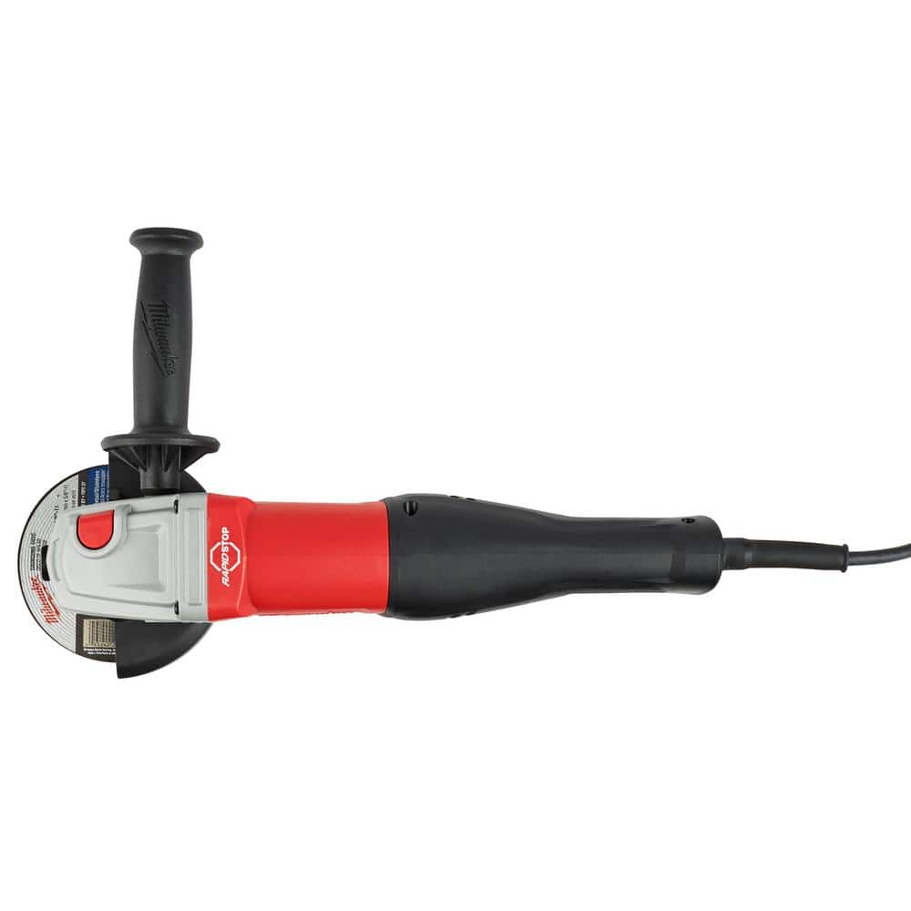 Milwaukee 11 Amp Corded 4-1/2 in. or 5 in. Braking Small Angle Grinder Paddle with No-Lock (3)