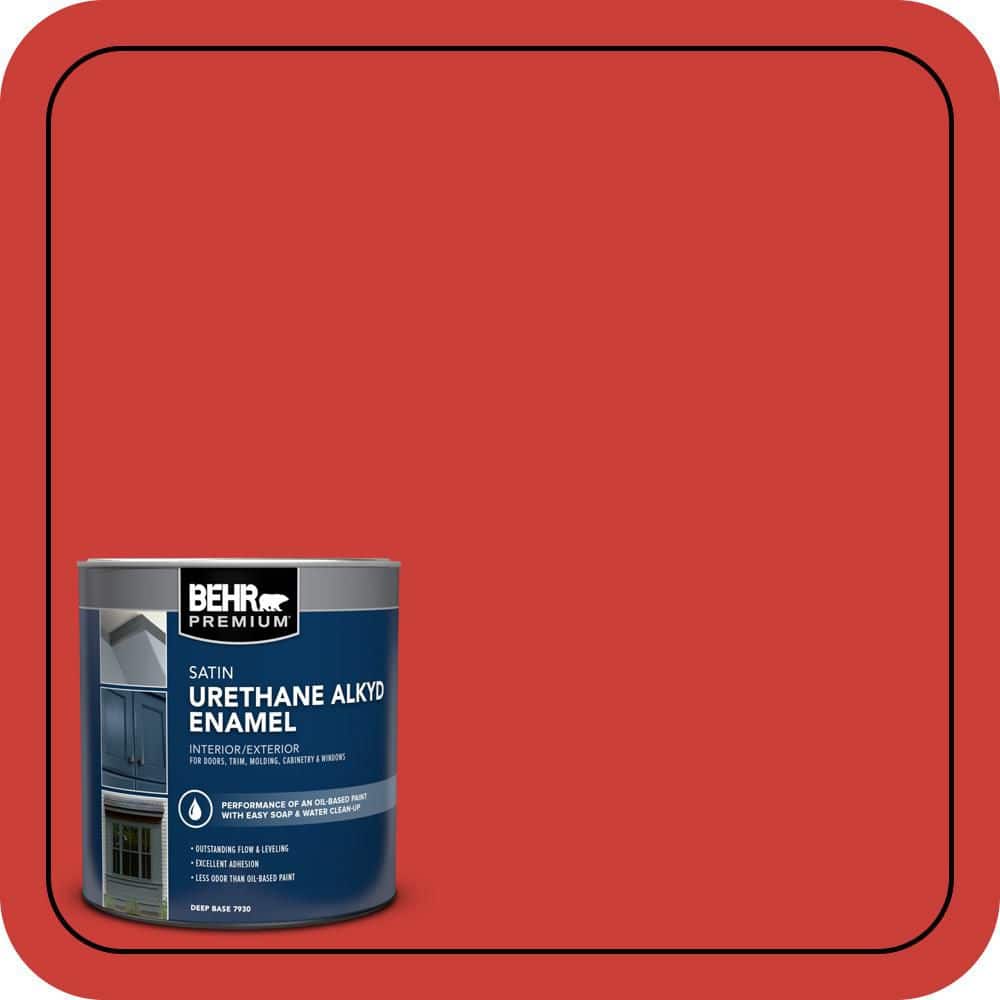 BEHR PREMIUM 1 qt. #P170-7 100 Mph Satin Enamel Urethane Alkyd Interior/Exterior Paint