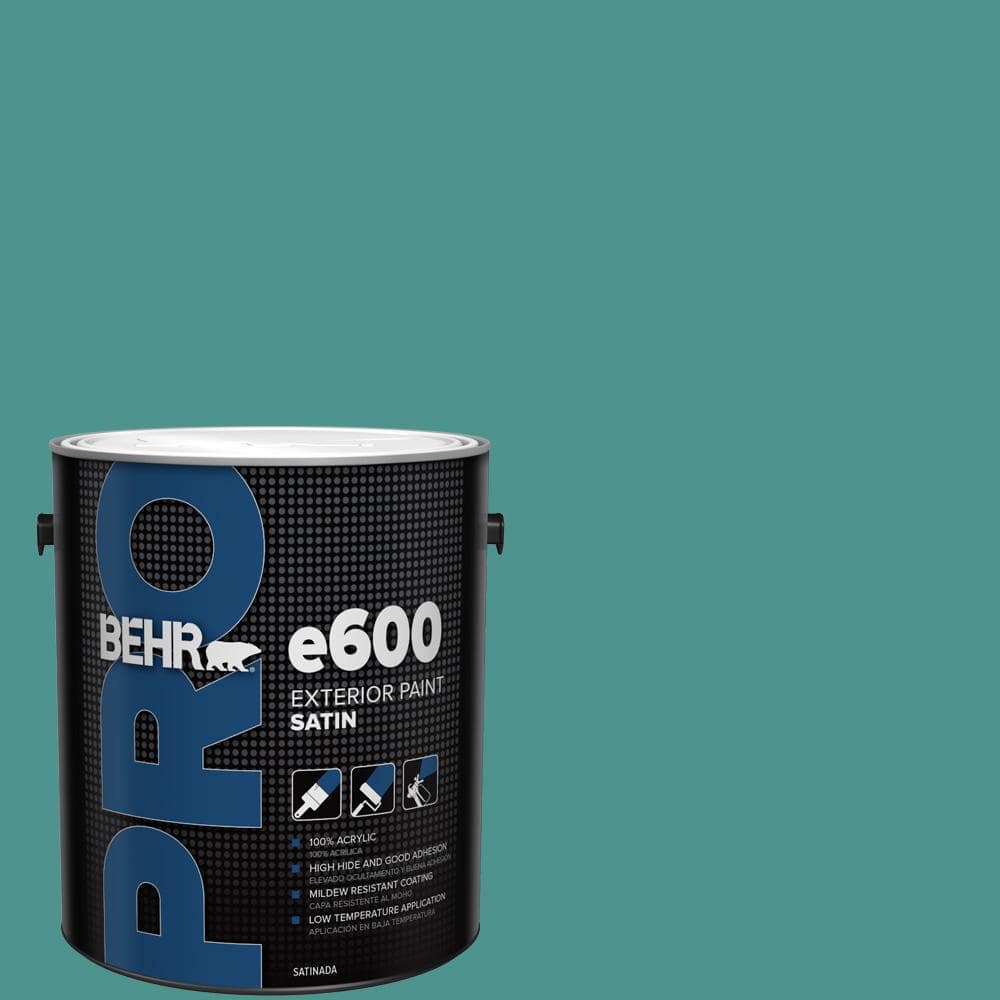BEHR PRO 1 gal. #500D-6 Mirage Lake Satin Exterior Paint (1)