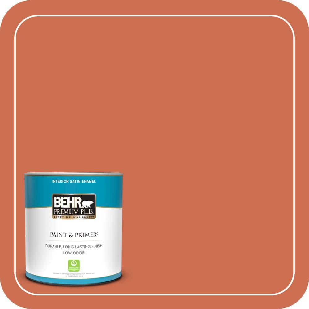 BEHR PREMIUM PLUS #M180-6 Tiki Torch Enamel Low Odor & Primer (1)