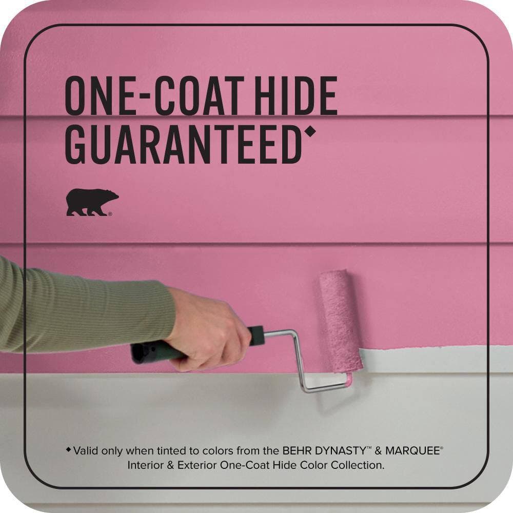 BEHR MARQUEE 1 gal. #P130-5 Little Bow Pink Flat Exterior Paint & Primer (3)