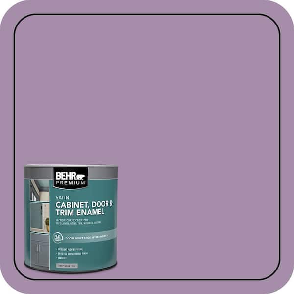BEHR PREMIUM 1 qt. #M100-4 Aged To Perfection Satin Enamel Interior/Exterior Cabinet, Door & Trim Paint (2)