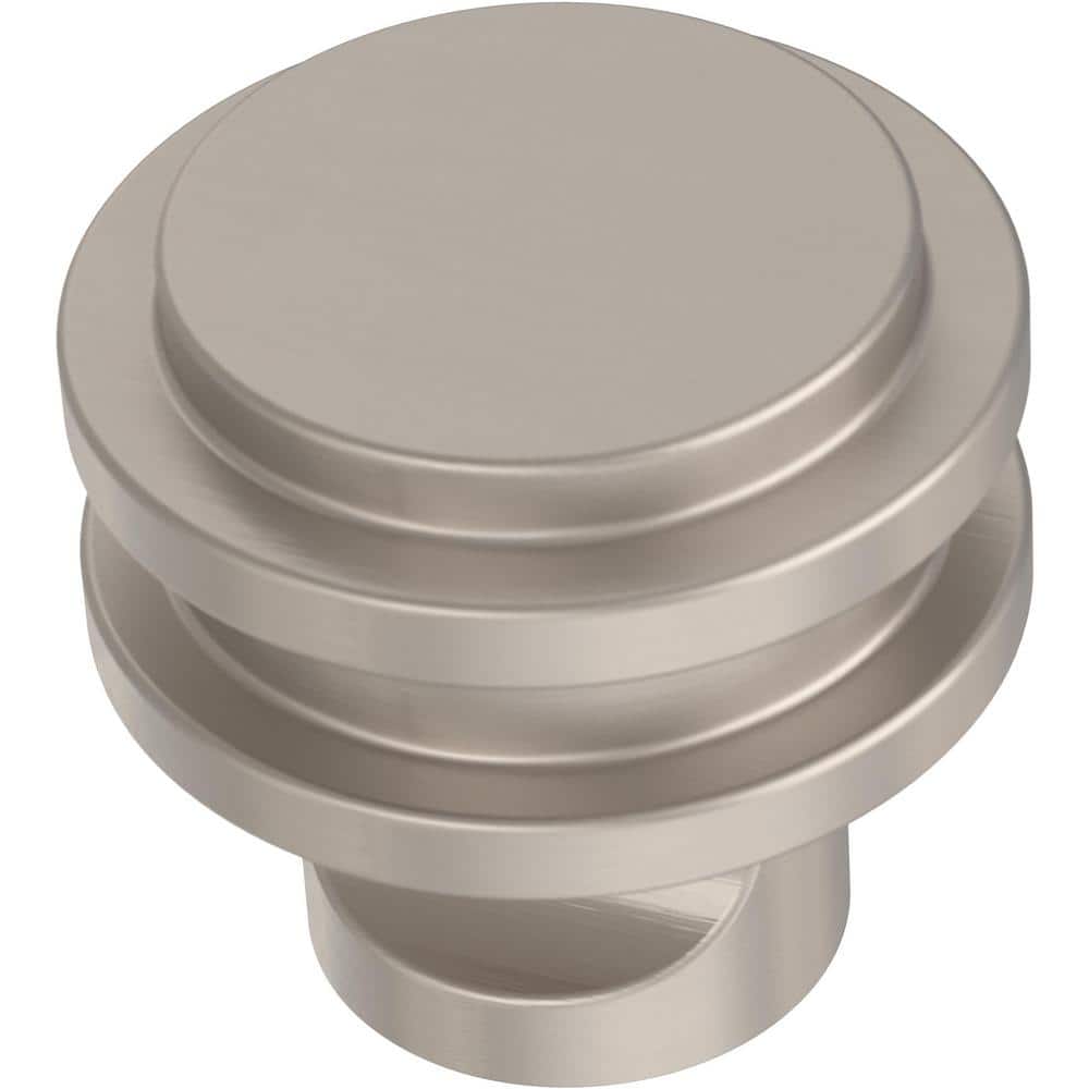 Liberty Classic Ringed 1-1/4 in. (32 mm) Classic Satin Nickel Cabinet Knob