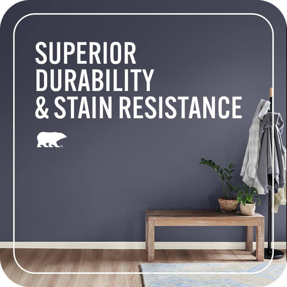 BEHR MARQUEE 1 gal. #PPU15-19 Black Sapphire One-Coat Hide Satin Enamel Interior Paint & Primer (4)