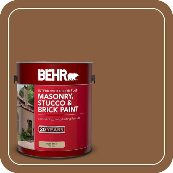 BEHR 1 gal. #PPU4-18 Spice Bazaar Flat Interior/Exterior Masonry, Stucco and Brick Paint (2)