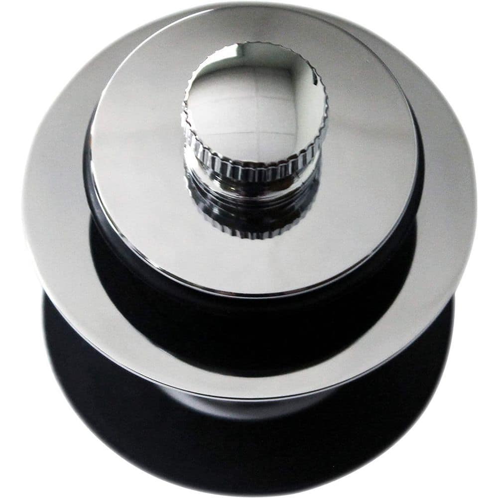 Westbrass White 1-1/2 in. Tubular Pull and Drain Bath Waste Drain Kit with 2-Hole Overflow Faceplate (2)