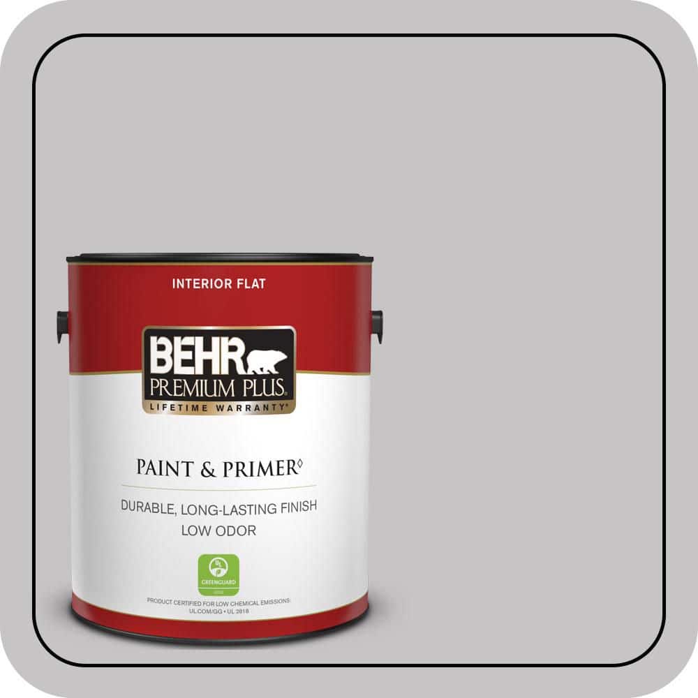 BEHR PREMIUM PLUS 1 gal. #T15-6 Dreamscape Gray Flat Low Odor Interior Paint & Primer