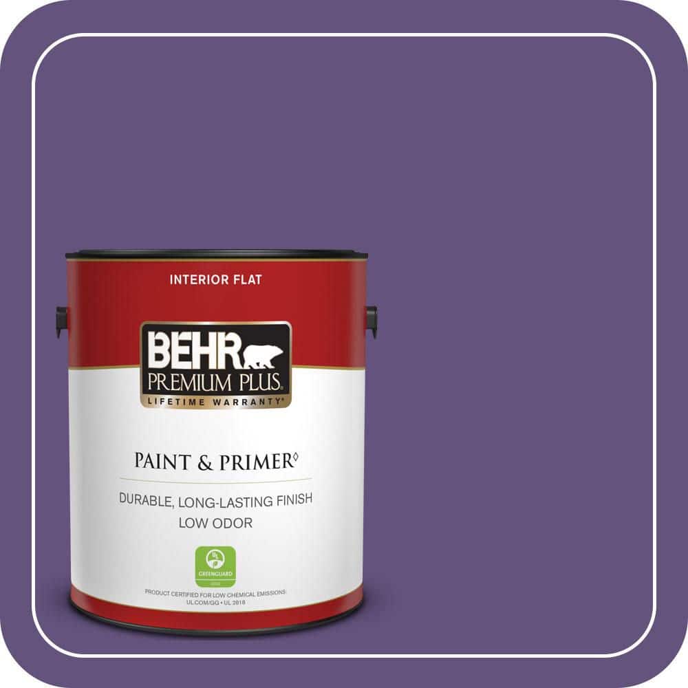 BEHR PREMIUM PLUS 1 gal. #S-G-650 Berry Syrup Flat Low Odor Interior Paint & Primer