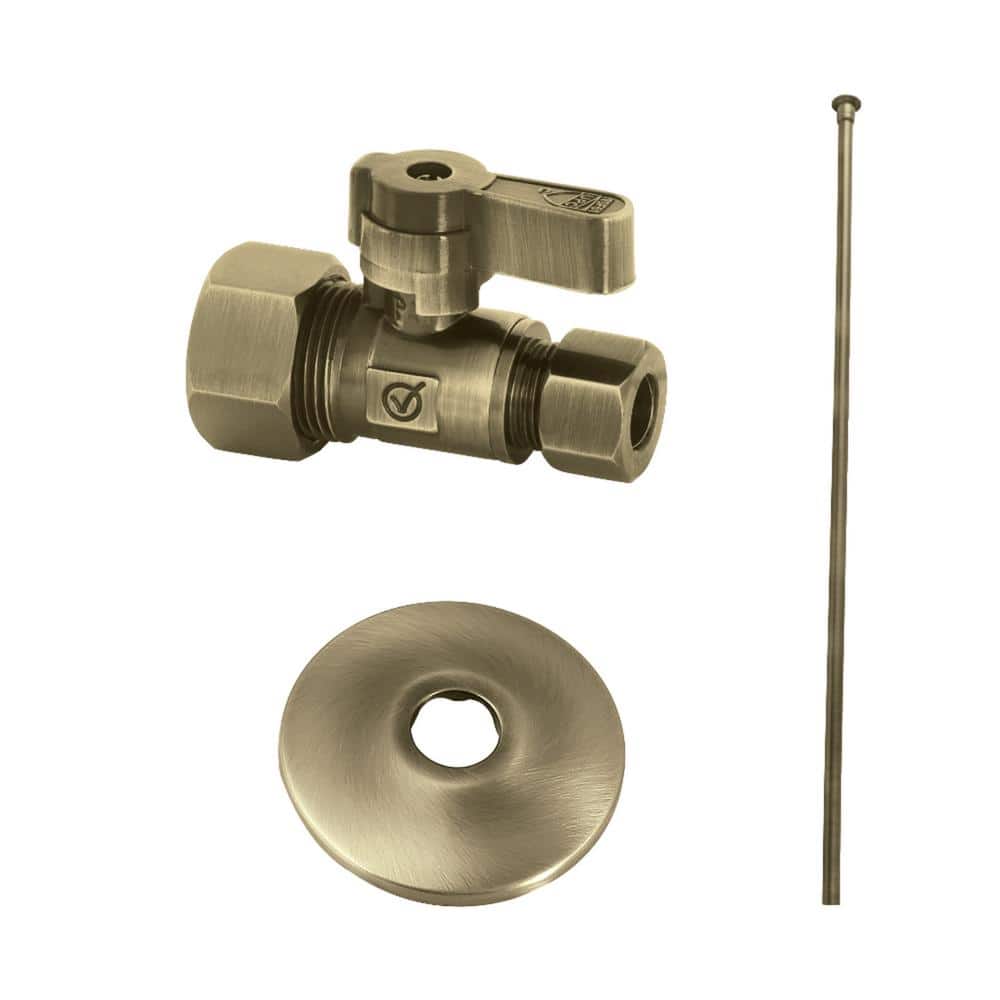 Kingston Brass Trimscape Toilet Trim Kit in Antique Brass