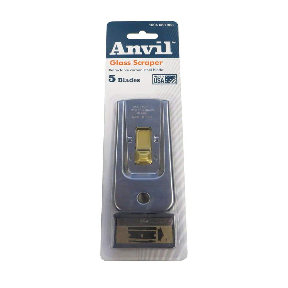 Anvil Safety Glass Scraper with 5 Blades (2)