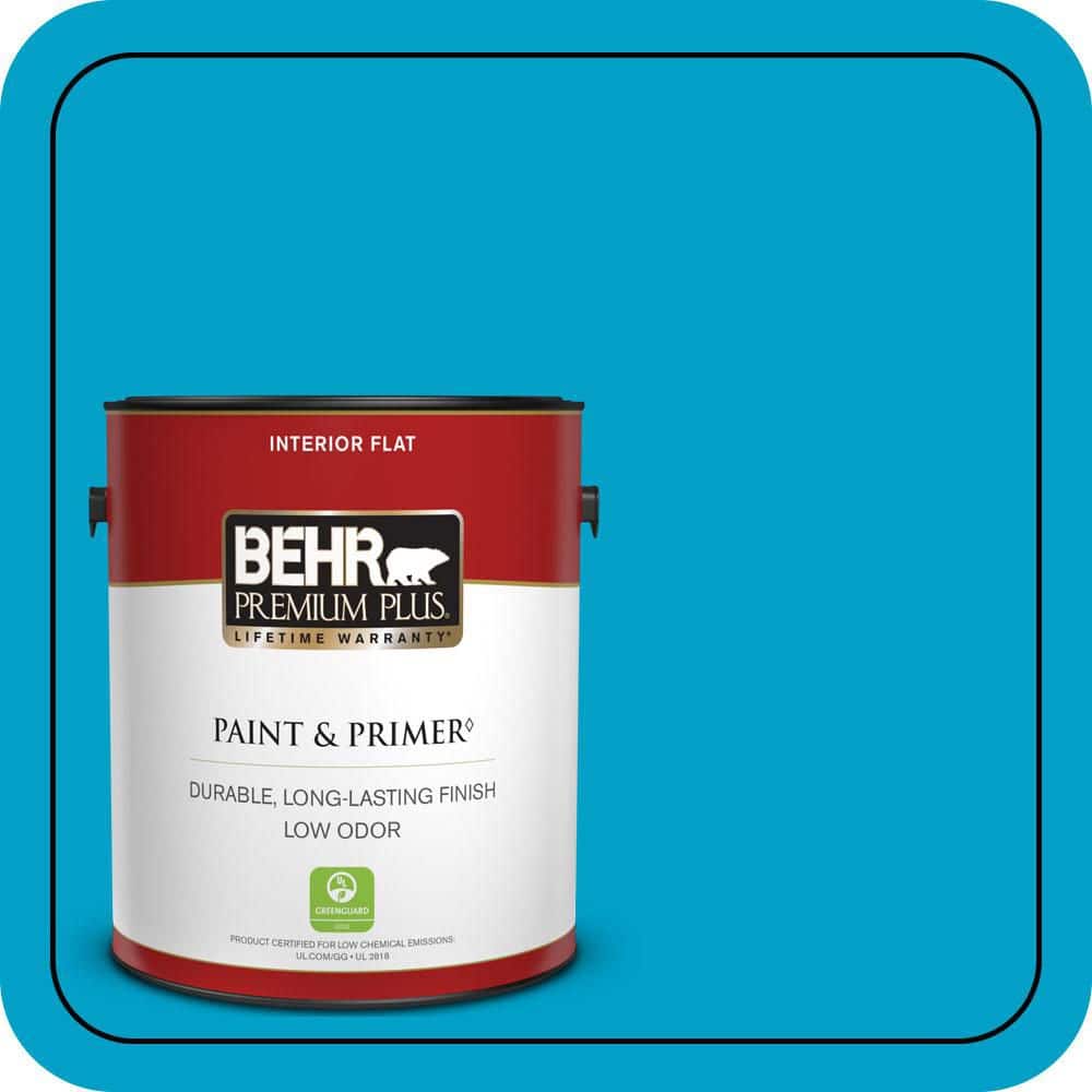 BEHR PREMIUM PLUS #P490-5 Yucatan Flat Low Odor & Primer (1)