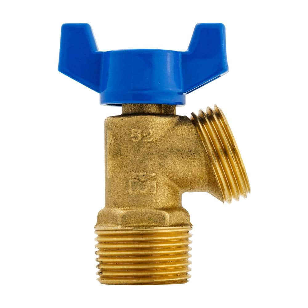 Everbilt 3/4 in. x 3/4 in. MPT x MHT Brass Quarter-Turn Male Boiler Drain Valve (3)