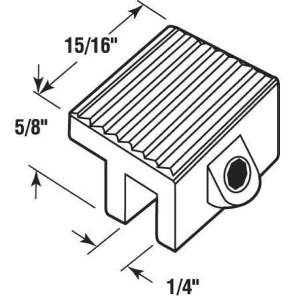 Prime-Line Aluminum, Tamper Resistant, Sliding Window Lock (2)