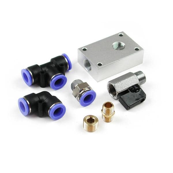 Primefit 1/2 in. Air Push To Connect Outlet Block Kit (7-Piece) (2)