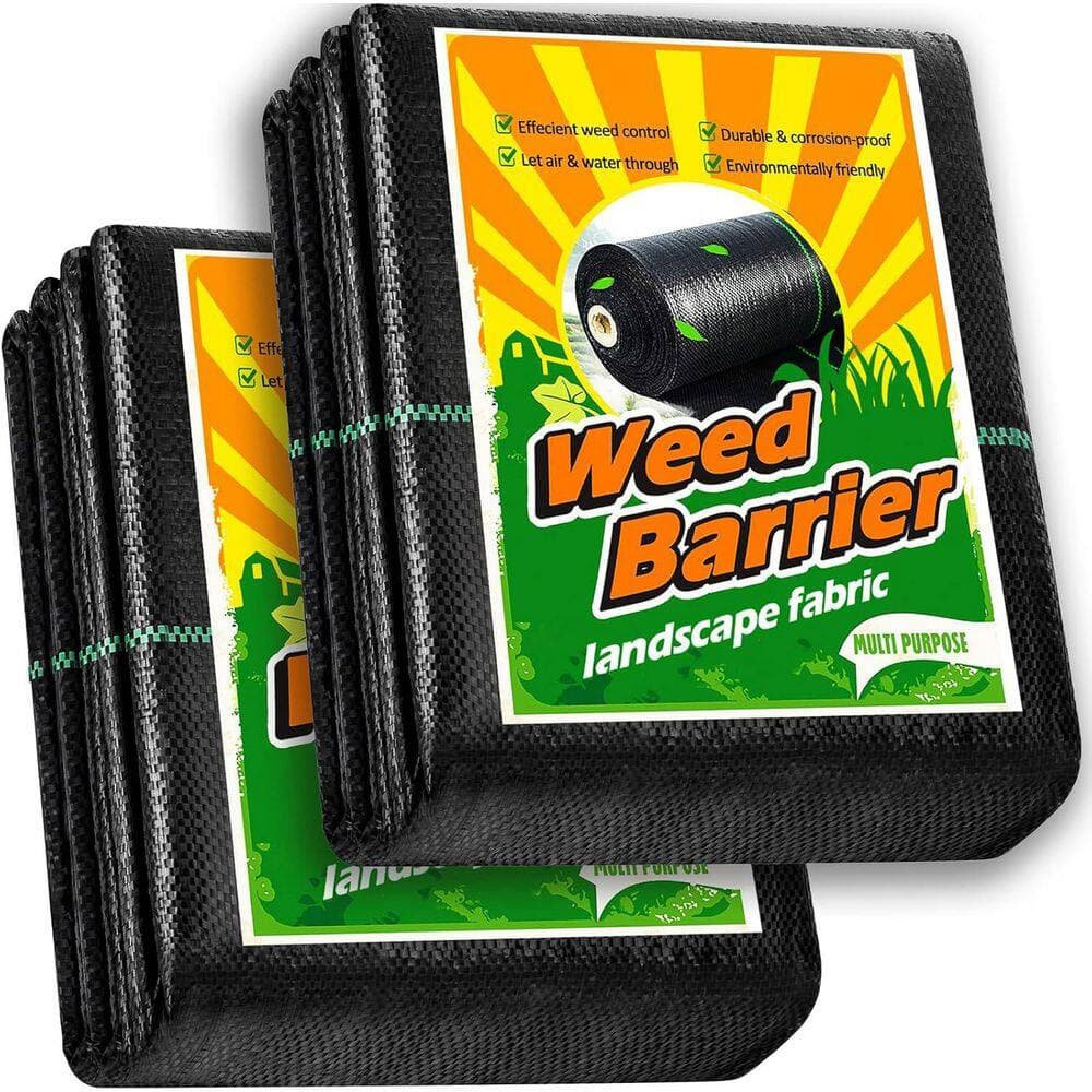 Unbranded Heavy Duty Weed Barrier Landscape Fabric 3FT x 100FT Thicken Garden Mats Cloth Durable Breathable Weed Control Mulch (1)