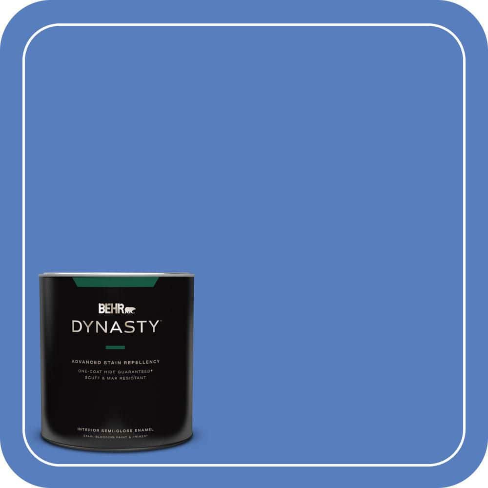 BEHR PREMIUM PLUS #MQ4-25 Blue Iolite Enamel Low Odor & Primer (1)