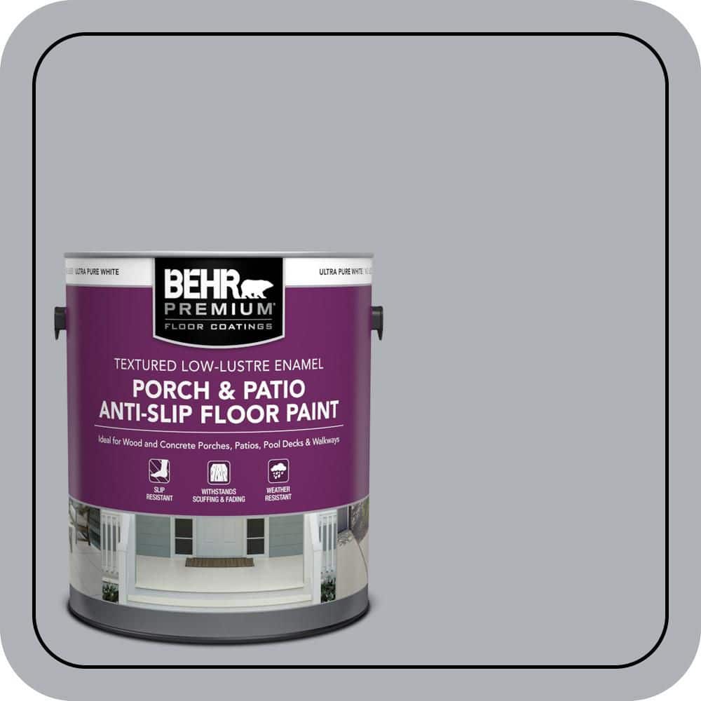 BEHR PREMIUM 1 gal. #N510-3 Stargazer Textured Low-Lustre Enamel Interior/Exterior Porch and Patio Anti-Slip Floor Paint (1)