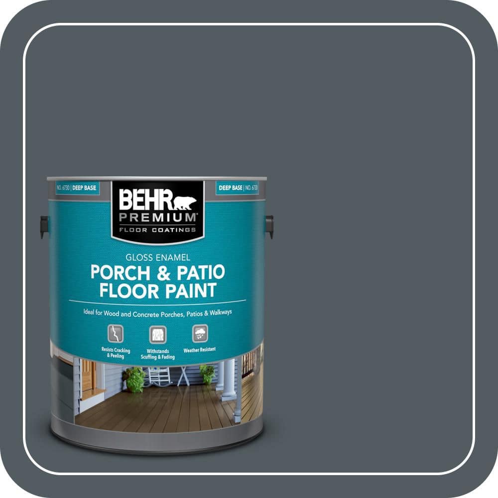 BEHR PREMIUM 1 gal. #PPU25-21 City Rain Gloss Enamel Interior/Exterior Porch and Patio Floor Paint
