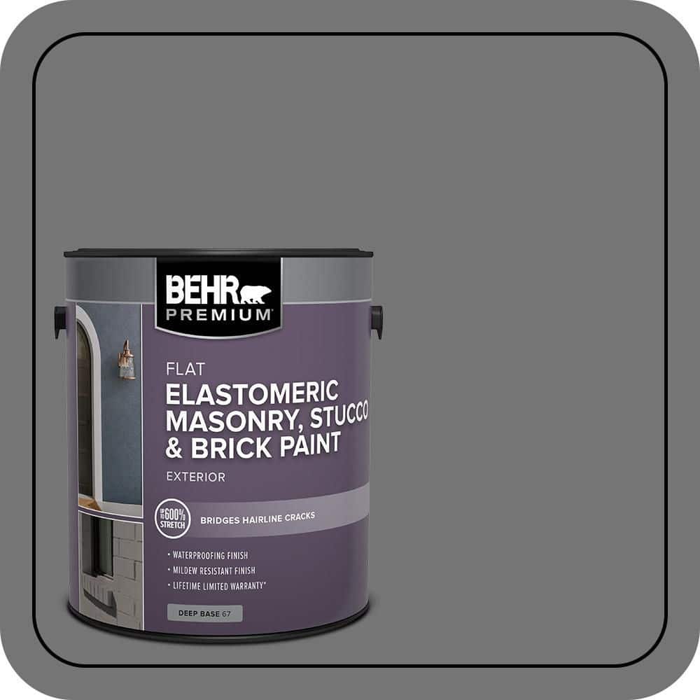 BEHR PREMIUM 1 gal. #N520-5 Iron Mountain Elastomeric Masonry, Stucco and Brick Exterior Paint (1)