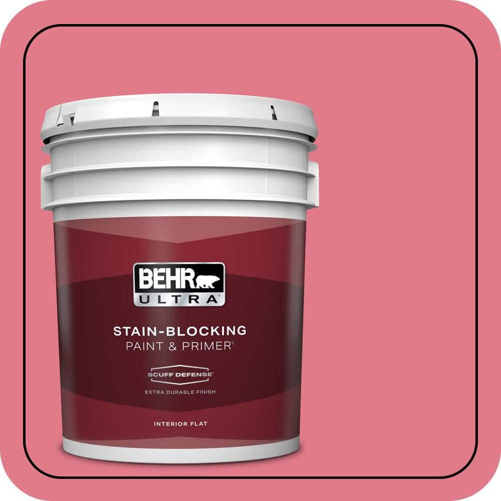 BEHR ULTRA 5 gal. #P150-4 Hot Gossip Extra Durable Flat Interior Paint & Primer