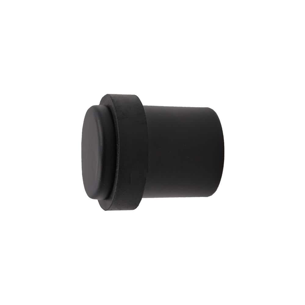 Everbilt Matte Black Round Floor Door Stop (2)