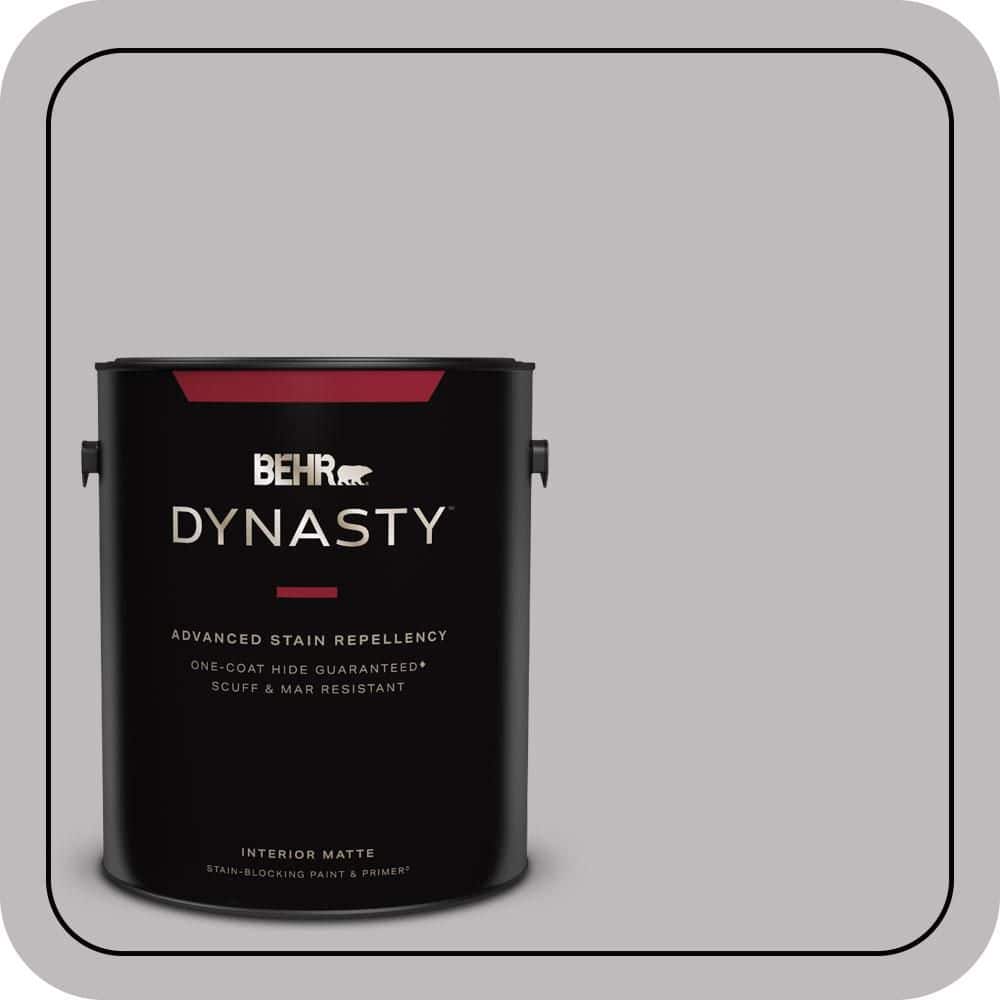 BEHR DYNASTY 1 gal. #PPU16-11 Grape Creme Matte Interior Stain-Blocking Paint & Primer