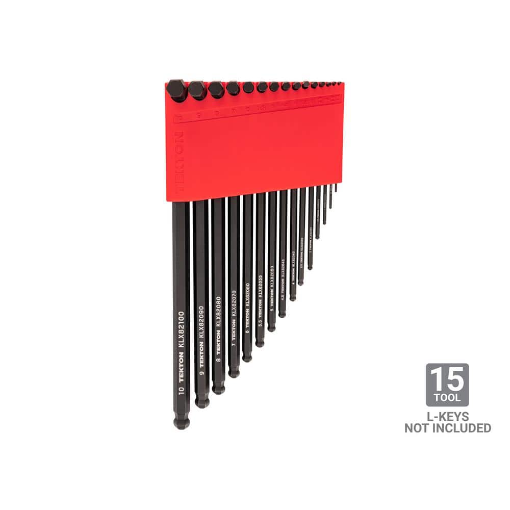 TEKTON 15-Tool Hex L-Key Holder (1.3-10 mm) (2)