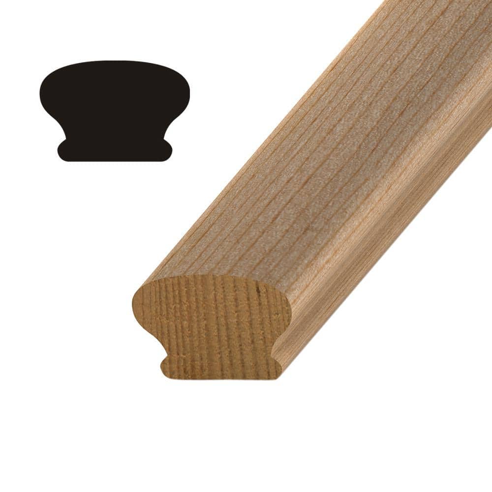 Kelleher 1-7/16 in. x 1-15/16 in. Cedar Detail Mushroom Handrail Moulding (1)