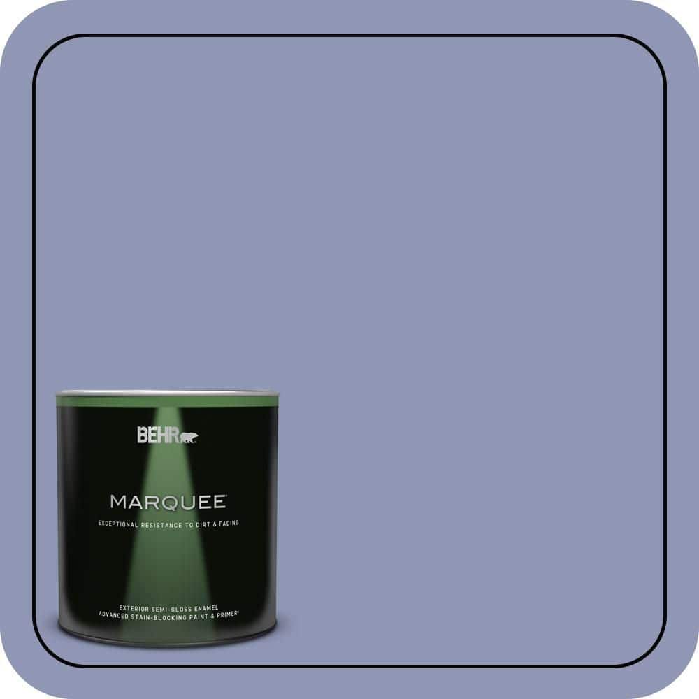 BEHR MARQUEE 1 qt. #S540-4 Vintage Ribbon Semi-Gloss Enamel Exterior Paint & Primer