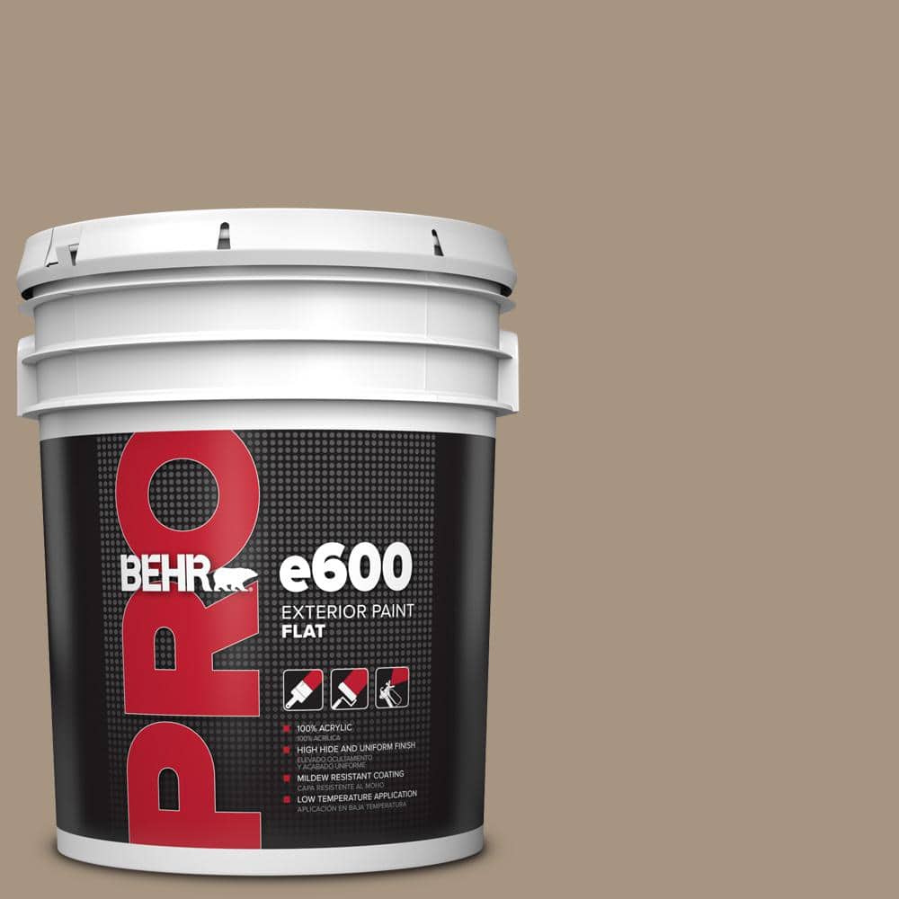 BEHR PRO 5 gal. #PPU7-05 Pure Earth Flat Exterior Paint