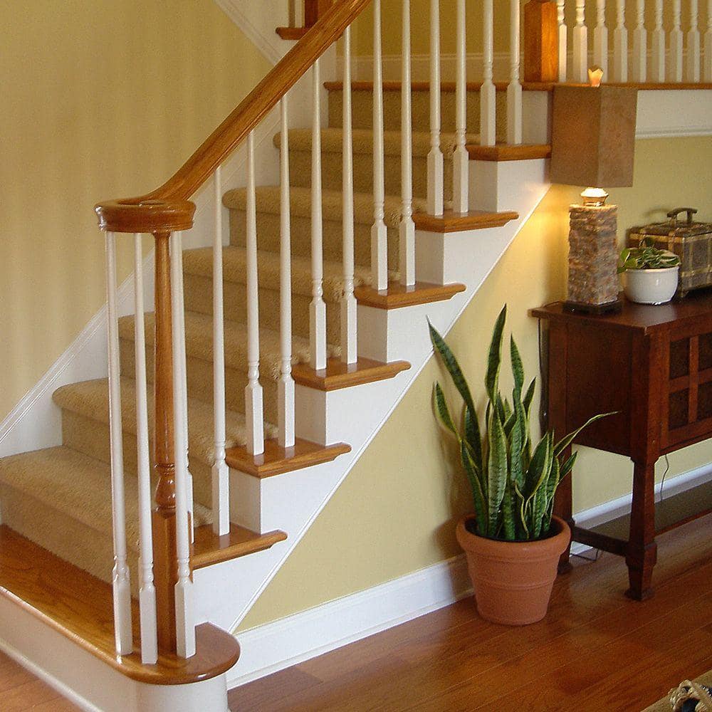 EVERMARK Stair Parts 7035 Unfinished Poplar Right-Hand Volute Handrail Fitting (2)