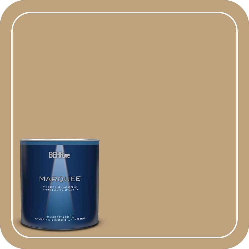 BEHR MARQUEE 1 qt. #MQ2-28 Modern History One-Coat Hide Satin Enamel Interior Paint & Primer