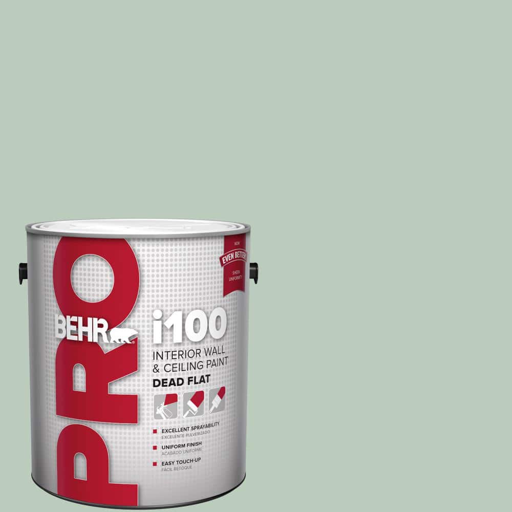 BEHR PRO 1 gal. #MQ3-49 Jade Tinge Dead Flat Interior Paint