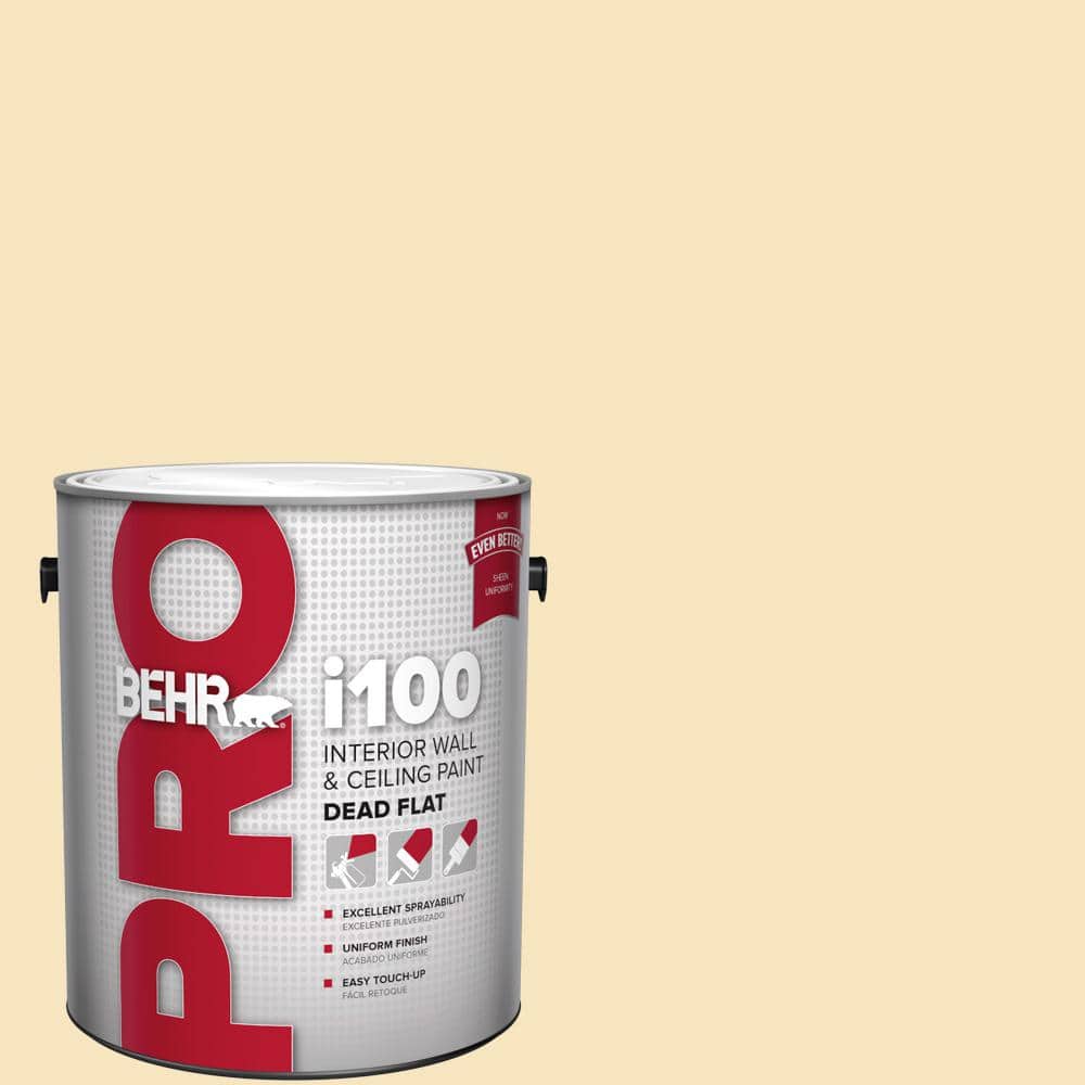 BEHR PRO 1 gal. #HDC-CT-03 Candlewick Dead Flat Interior Paint