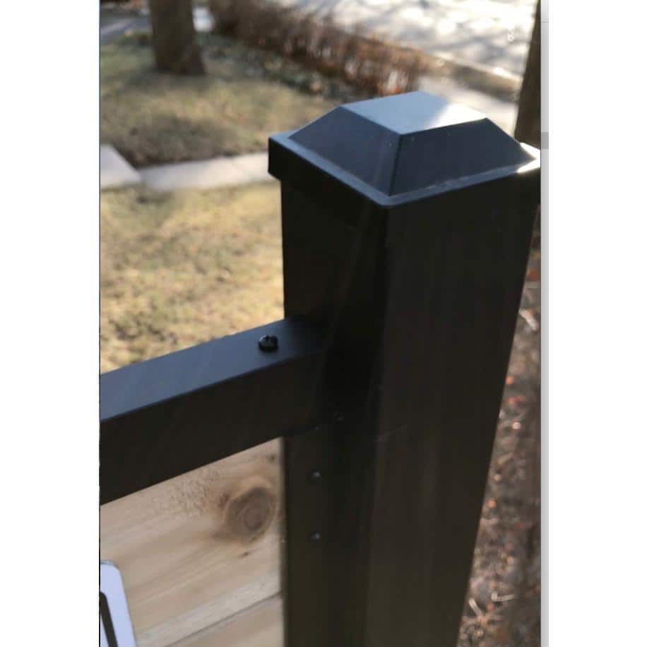 Slipfence 1 in. x 1.5 in. Aluminum Cap Rail for Top of Horizontal Slip Fence System (3)