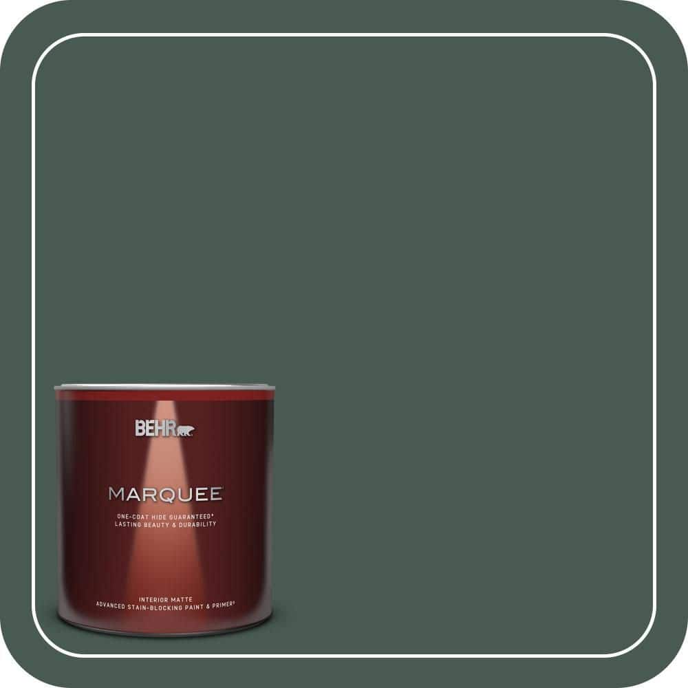 BEHR MARQUEE 1 qt. #S420-7 Secluded Woods Matte Interior Paint & Primer