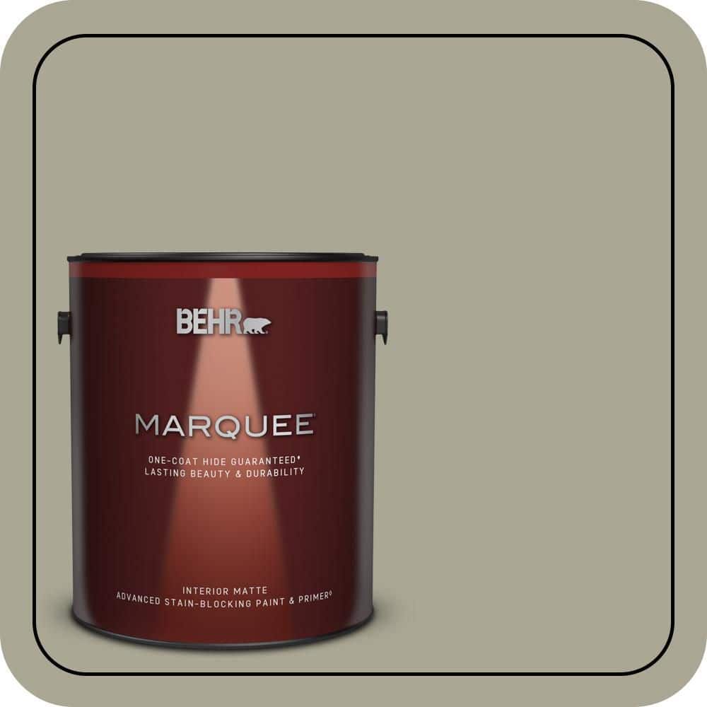 BEHR MARQUEE 1 gal. #N350-4 Jungle Camouflage One-Coat Hide Matte Interior Paint & Primer