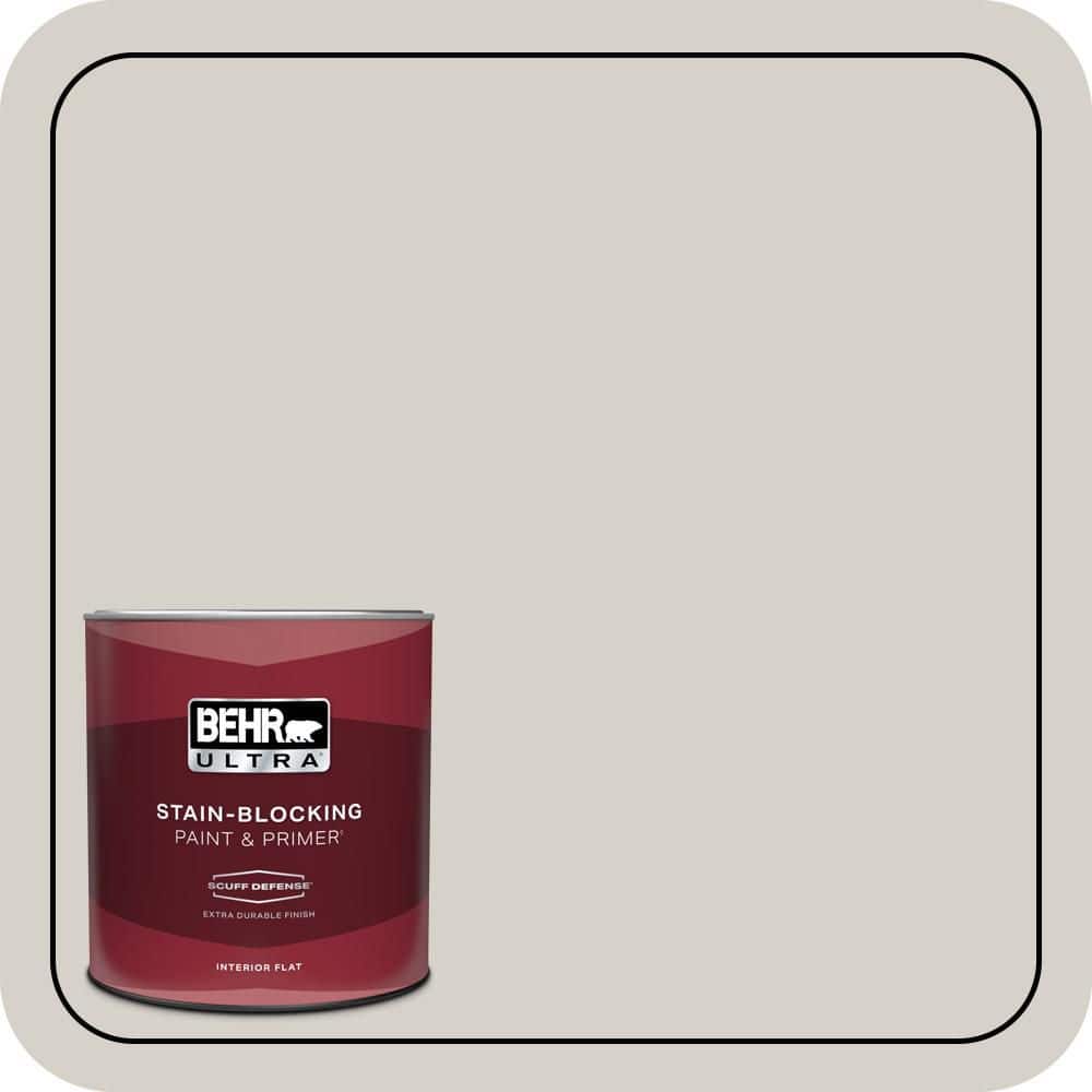BEHR ULTRA 1 qt. #T16-19 Bowstring Extra Durable Flat Interior Paint & Primer