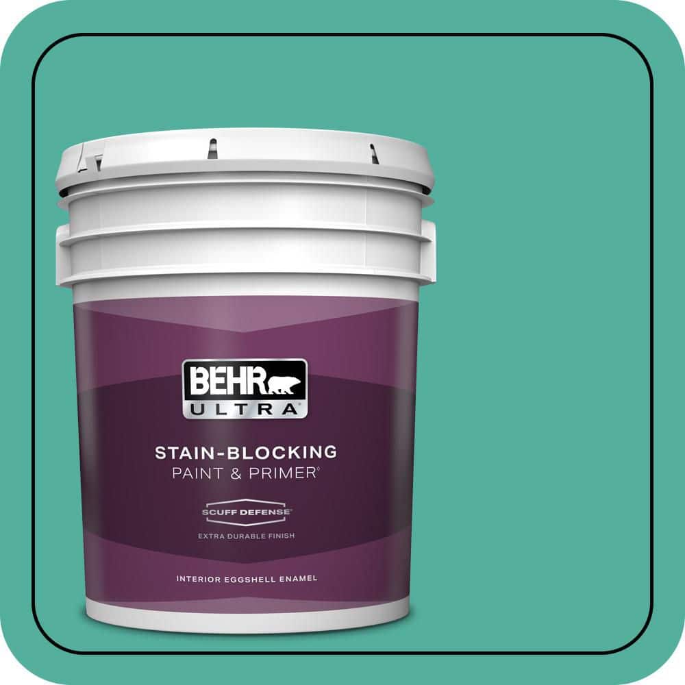 BEHR ULTRA 5 gal. #P440-5 Water Park Extra Durable Eggshell Enamel Interior Paint & Primer