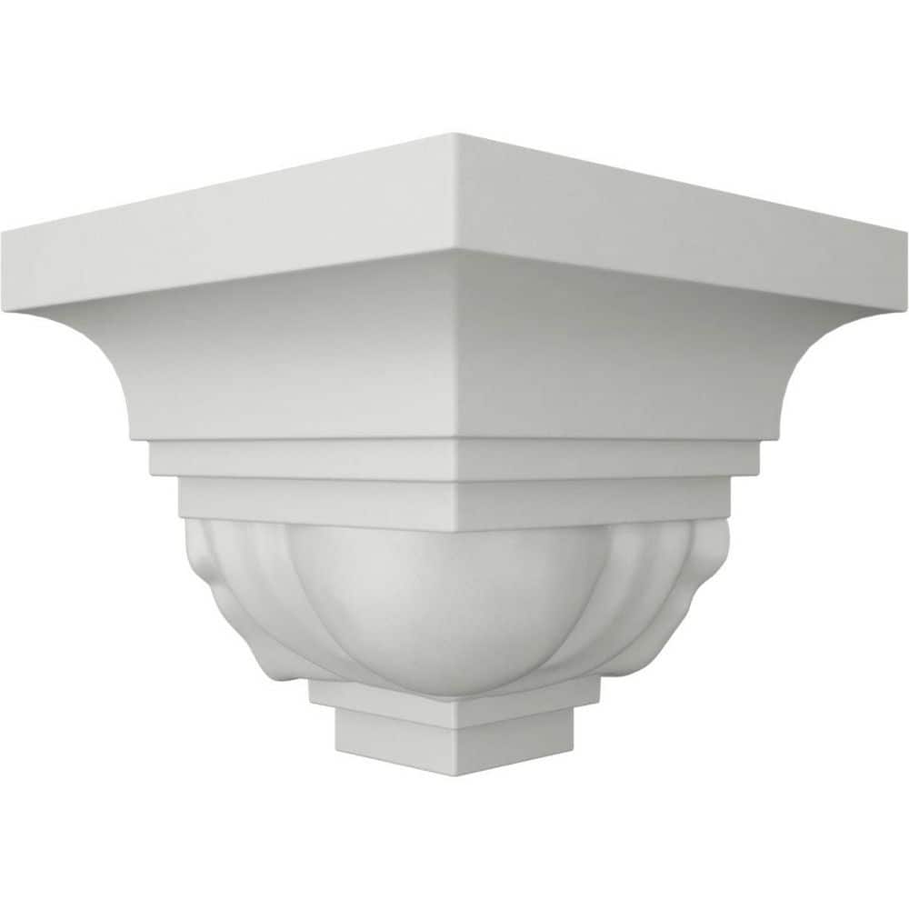 Ekena Millwork 2-1/8 in. x 2-1/8 in. x 2-1/8 in. Urethane Outside Corner Moulding (Matches Moulding MLD02X02X03EG) (3)
