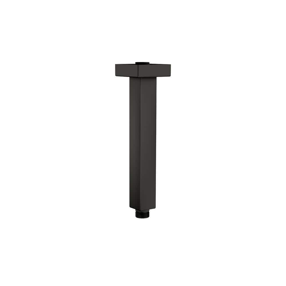 Logmey 8 in. Ceiling Mount Standard Shower Arm in Black (1)