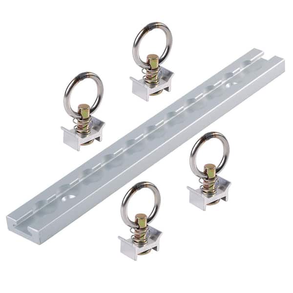Keeper O-Track 12 in. Rail and 4-Fitting Kit (2)