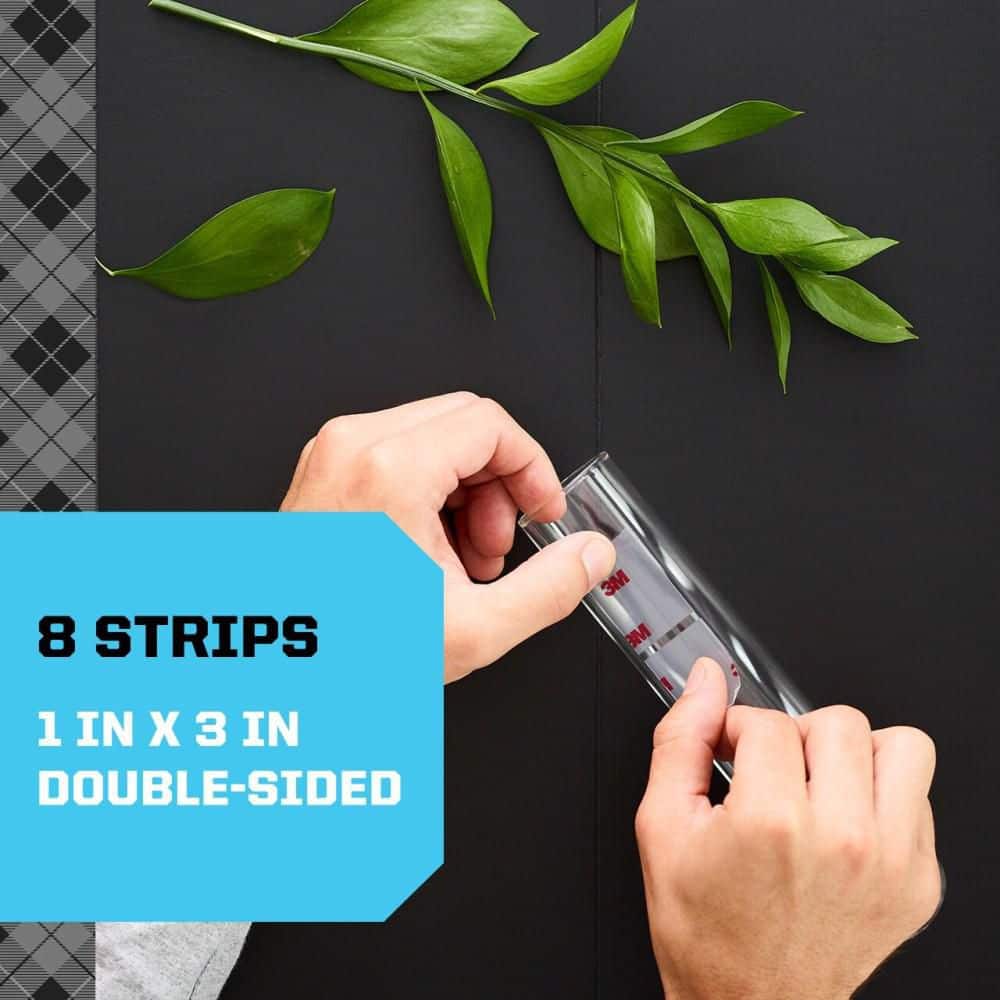 Scotch 1 in. x 3 in. Clear Double-Sided Mounting Strips, 8 Strips (2)