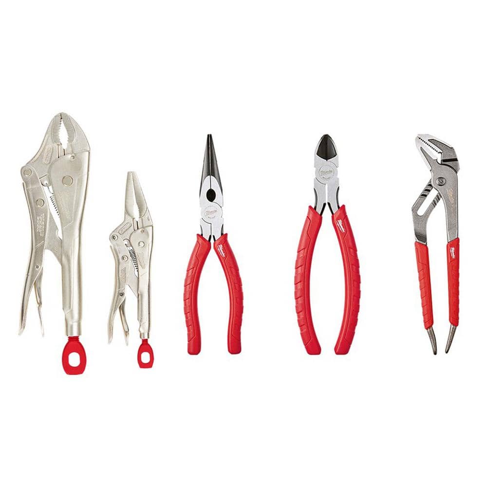 Milwaukee Torque Lock Locking Pliers Set with Pliers Kit (5-Piece)