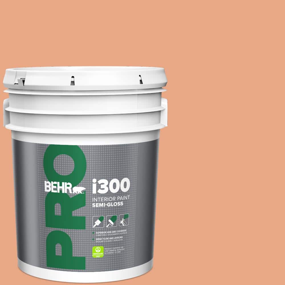BEHR PRO 5 gal. #240D-4 Ceramic Glaze Semi-Gloss Interior Paint