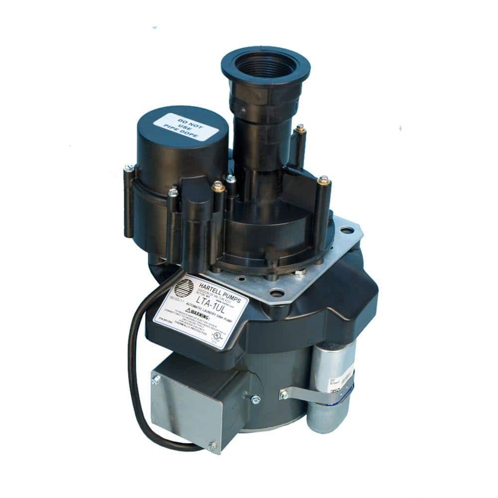 Hartell 1/8 HP Sink Drain-Laundry Tray Effluent Pump