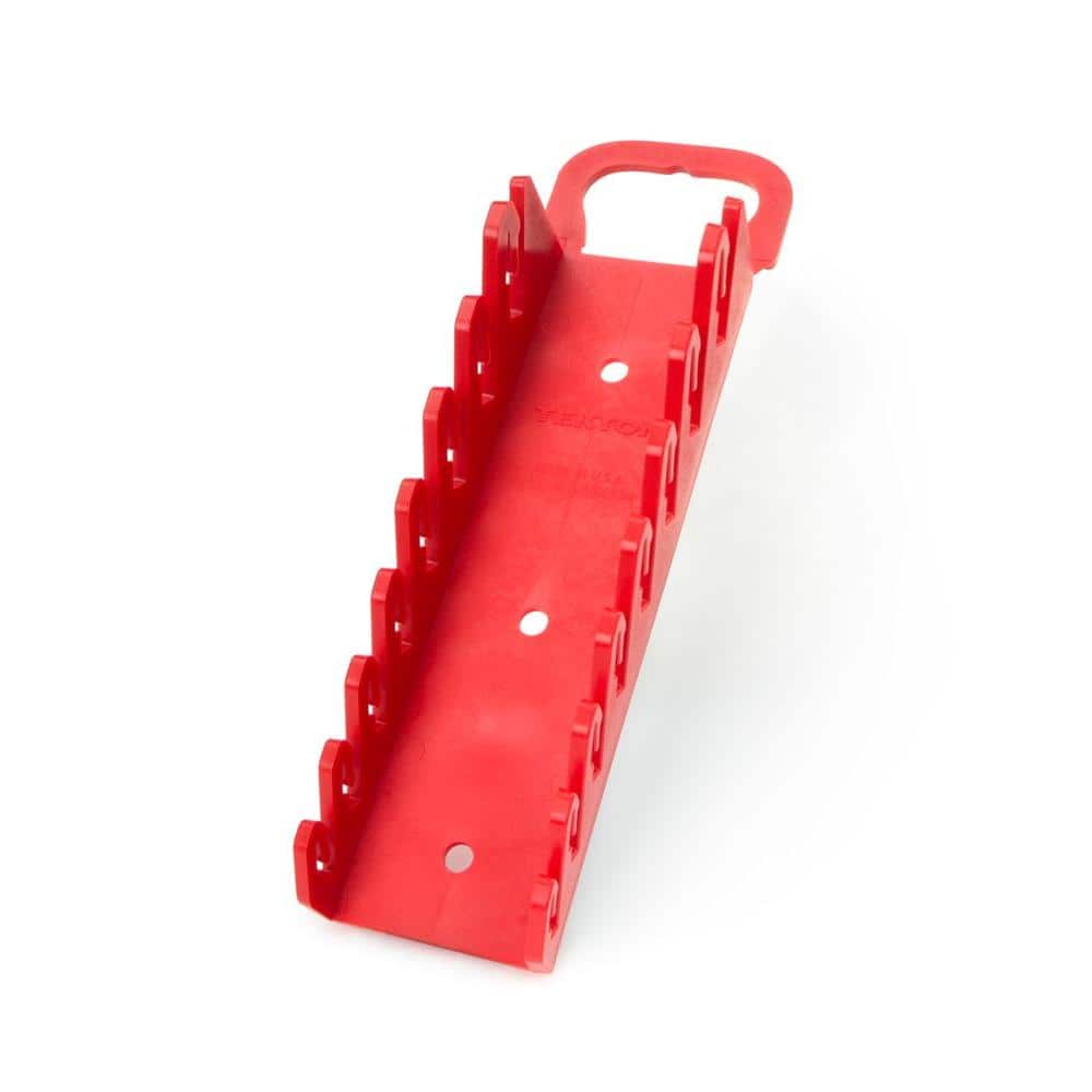 TEKTON 2.3 in. 8-Tool Store-and-Go Stubby Wrench Rack Keeper in Red (1)