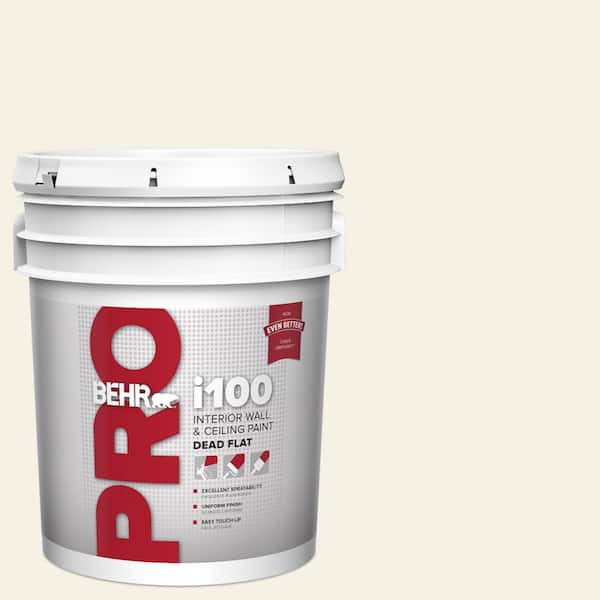 BEHR PRO 5 gal. #BWC-01 Simply White Dead Flat Interior Paint (2)